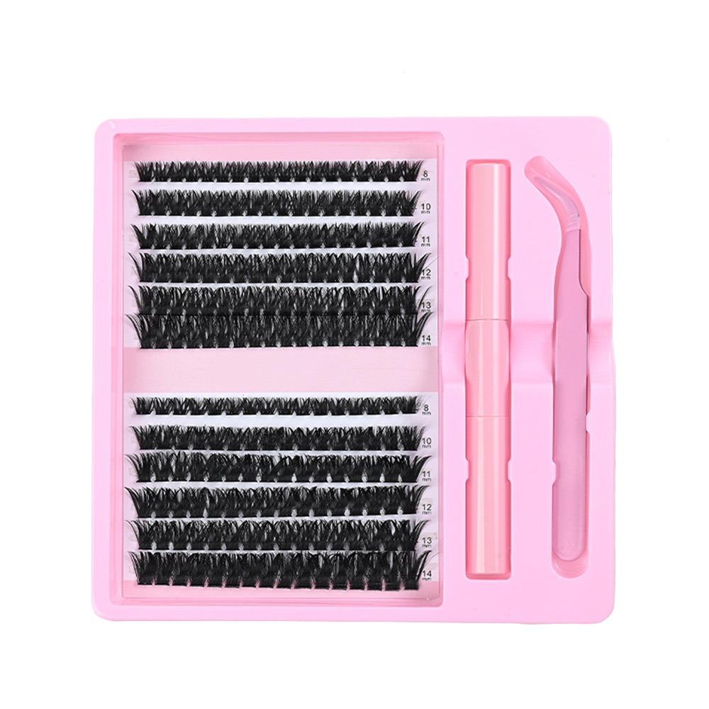 12 Rows Bond and Seal 3D Faux Mink Lash Wispy Style Fake Eyelash False Eyelashes  Eye Lash Extension