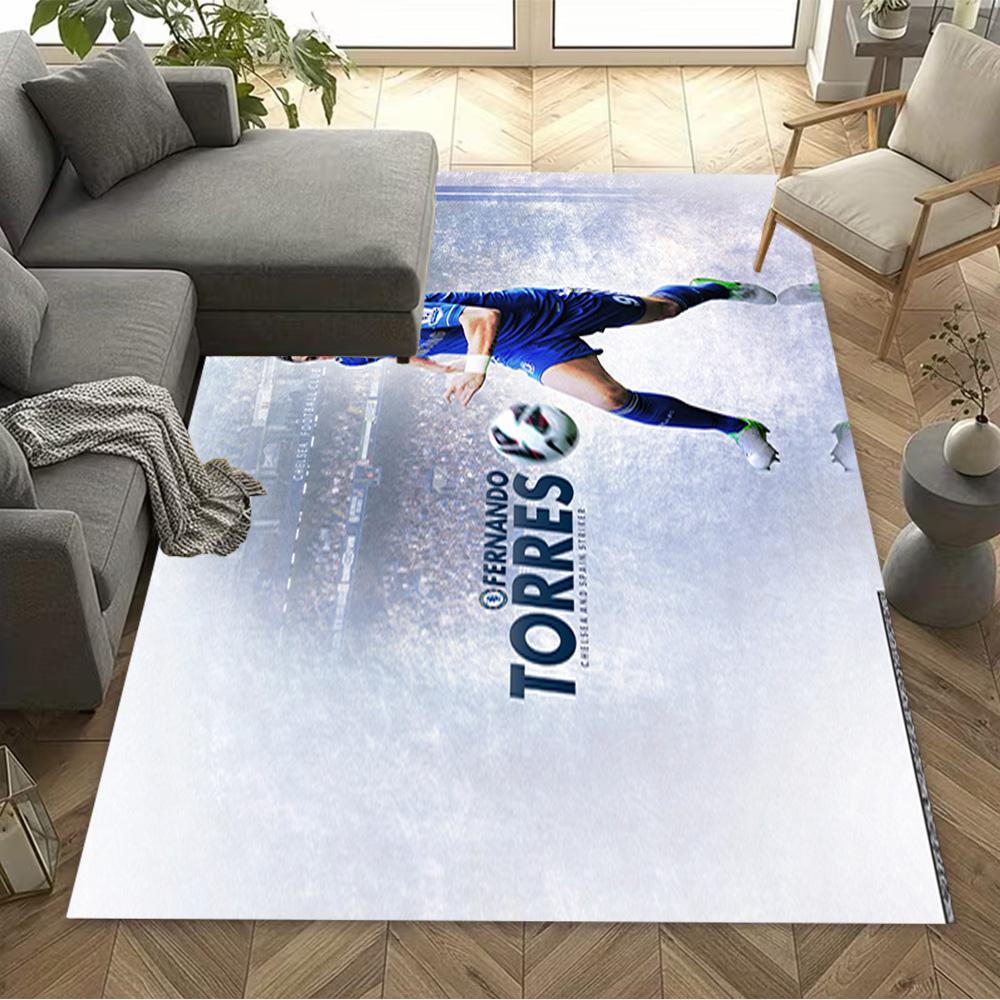 Football Player Kit Celebrating Carpet Suitable for Study Room Dormitory Decorate Room Game Room Anti-slip Rug Anime Office Decor Best for Christmas