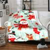1pc Snowman Blanket Warm, Cozy, And Soft, Suitable for Sofas, Beds, Cars, And Office Use.Perfect for Camping And Travel, Making It a Great Gift for An
