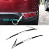 Fits 2017- Mazda CX-5 CX5 Chrome Rear Bumper Fog Light Lamp Cover Decor Trim