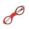Mini Foldable Scissors Plastic Handle Portable Embroidery Sewing Scissors Fishing Line Cutter DIY Handmade Craft Cutting Tool