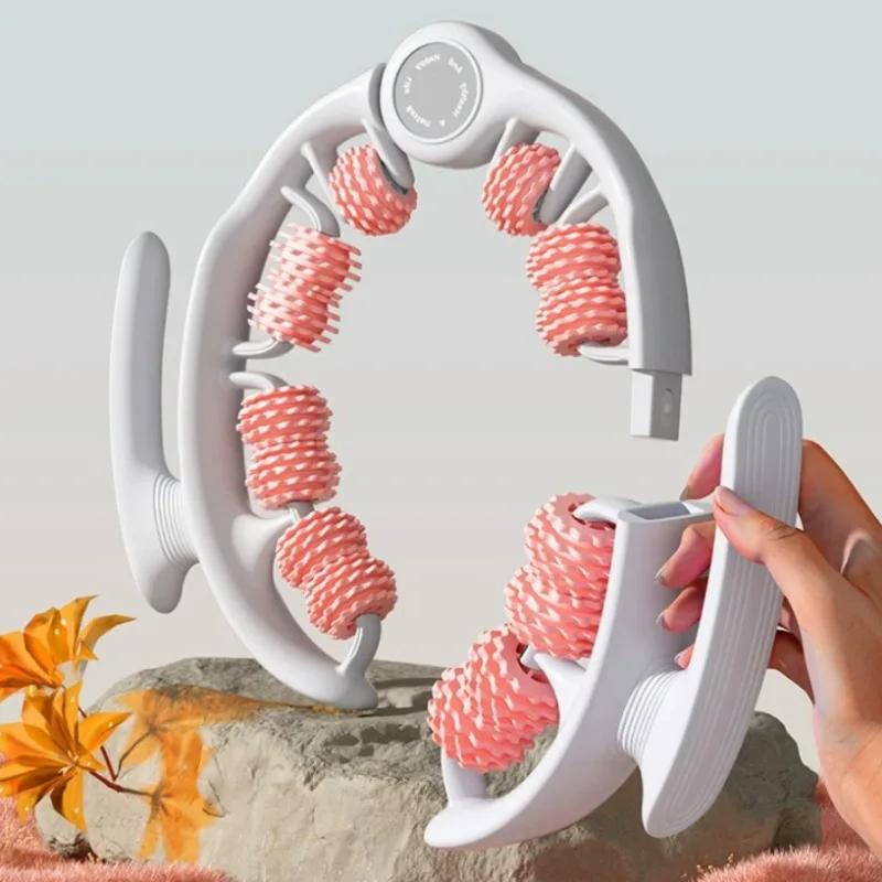 Durable And Safe Round Ring Leg Massager Anticellulite Full Body Massage Roller For Neck Shoulder Abdominal Muscle Slimming Fat Massager