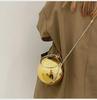 2025 Trendy Acrylic Ball Evening Bag - Round Chain Shoulder Crossbody for Women