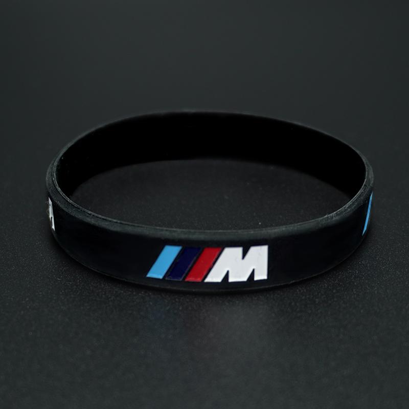 M Power Silicone Rubber Wristband For BMW M Emblem M3 M5 X1 X3 X5 X6 E46 E39 E36 E60 Seires Flexible Bracelet Sports Bangle