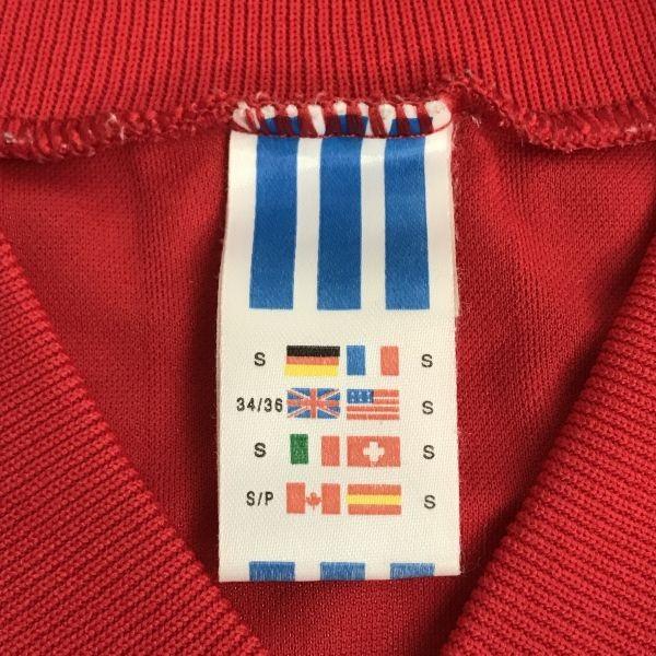 90s UK England Made Spain National Team Replica Jersey Size S Adidas Guardiola Alcorata Rugera cBH683(USED)