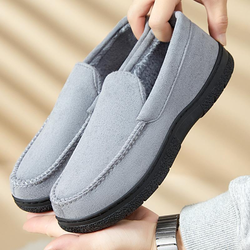 

Shoes Men s cotton shoes Fleece thickened cotton boots Warm and comfortable snow boots One foot lazy shoes 46-47