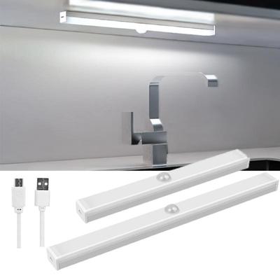 USB wiederaufladbares Bewegungsmelder-Licht, 10, 21, 30, 50 cm, Nachtlicht, Küche, Schlafzimmer, Beleuchtung, Wandleuchte, Garderobenlampe, Treppe