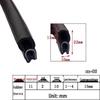 U-Shaped Waterproof Dustproof Rubber Sealing Strip for Cabinets and Car Doors