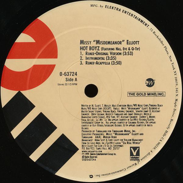 

12inch Record MISSY ELLIOTT - Hot Boyz 063724 Elektra 1999 US Rap & Hip-Hop/R&B Used
