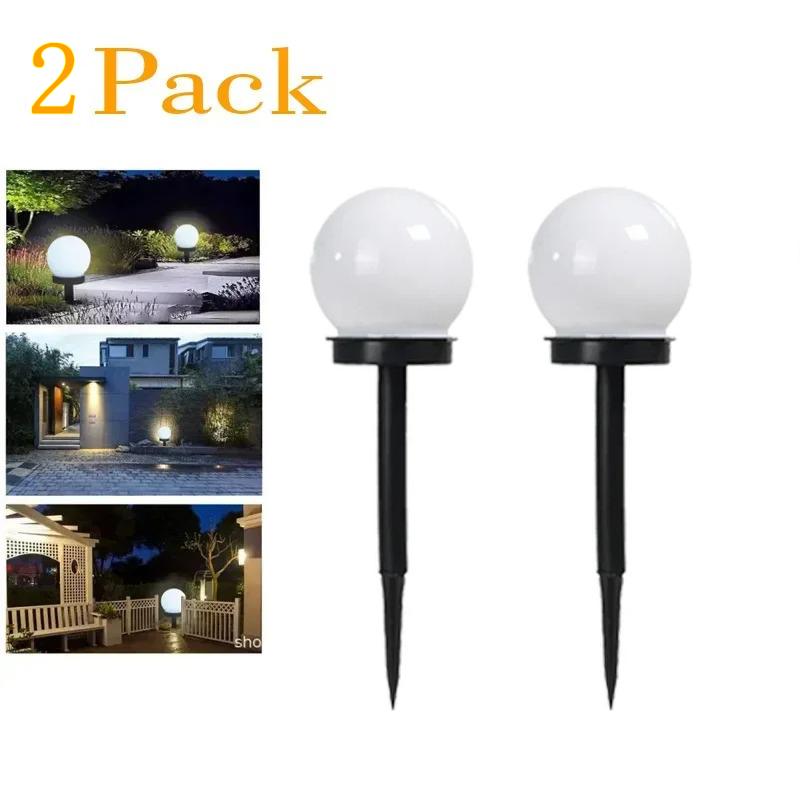 

2/3/6 шт. Светодиодный фонарь на солнечной батарее для улицы, Декоративный газонный фонарь на солнечной батарее, Садовый фонарь на солнечной батарее, Белая лампа, Газонный фонарь, Уличный фонарь, Водонепроницаемый садовый фонарь White light 2PCS