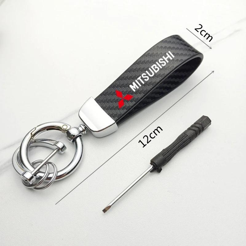 

Car Leather KeyChain Multiple Logo Styling Zinc Alloy Key Ring Accessories For Mitsubishi Eclipse Lancer Outlander ASX Colt I200