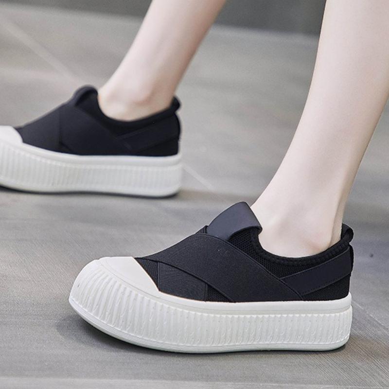 Women's Shoes Slip on Womens Sneakers Comfortable Platform Shoes Classic Women Vulcanized Shoes Summer