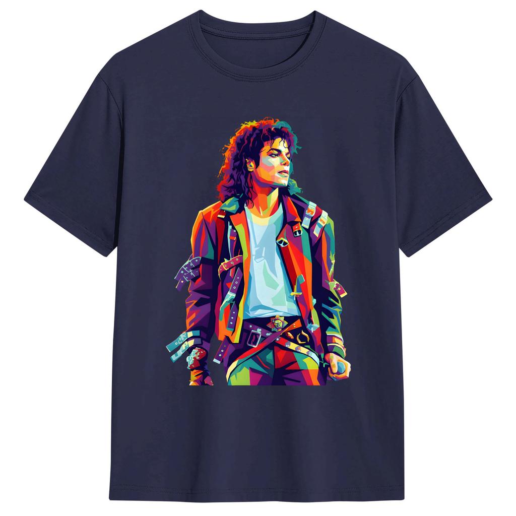 MMichael JJackson Poster Art TShirt Summer Cotton TShirts For Unisexs Custom Logo Tee Shirt Short Sleeve Streetwear Clothing