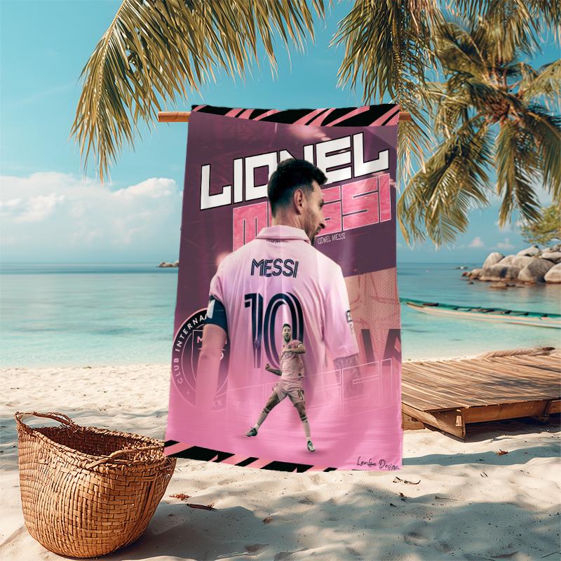 1pc Argentina Football Team Microfiber Quick Dry Beach Towel Absorbent Soft Oversized Sand Free Towel for Travel Pool Gym Swimming Yoga 20a174