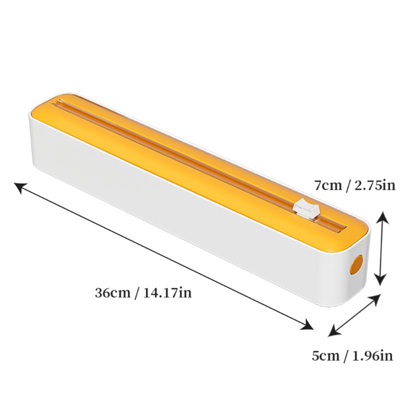 Multifunctional Tear Free Food Wrap Sliding Cutter Suitable for Cling Film & Aluminum Foil Home Restaurant Kitchen Use