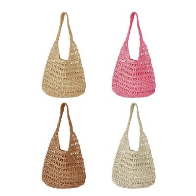 Women Straw Bag Hollow Tote Bag Shoulder Bag Fashion Shopping Bags Handbag