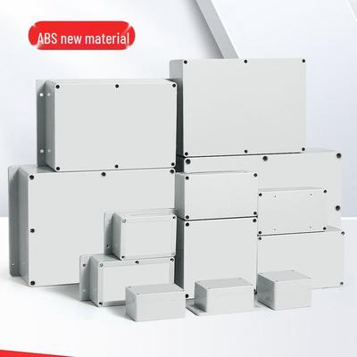 Outdoor Waterproof Plastic Junction Box with Switch, Sealed Terminal, and Ears for Monitoring