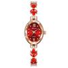 Fashion Leaf Ladies Quartz Watch With Jewelry Clasp For Gift Women