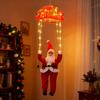 Santa Parachute Christmas Lights 8 Modes String Lights with DIY Poses Indoor Outdoor Decor for Home Tree Yard Festive Holiday Gift