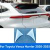 Rear Window Side Spoiler Wing Cover Trim For Toyota Harrier Venza - 2024 2025 Chrome Exterior Accessories Car Styling