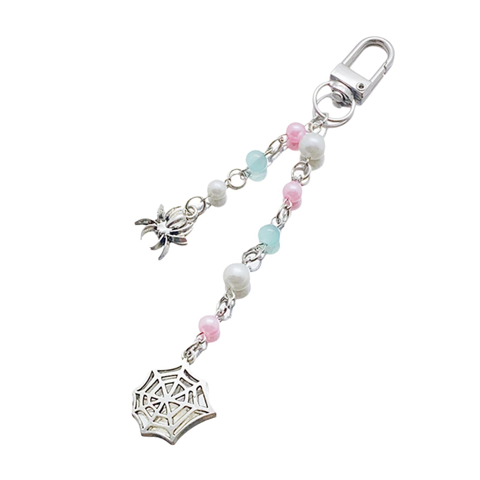 

Модный брелок с бусинами и акриловым кулоном, брелок для сумки, брелок для ключей, элегантный женский модный аксессуар 5