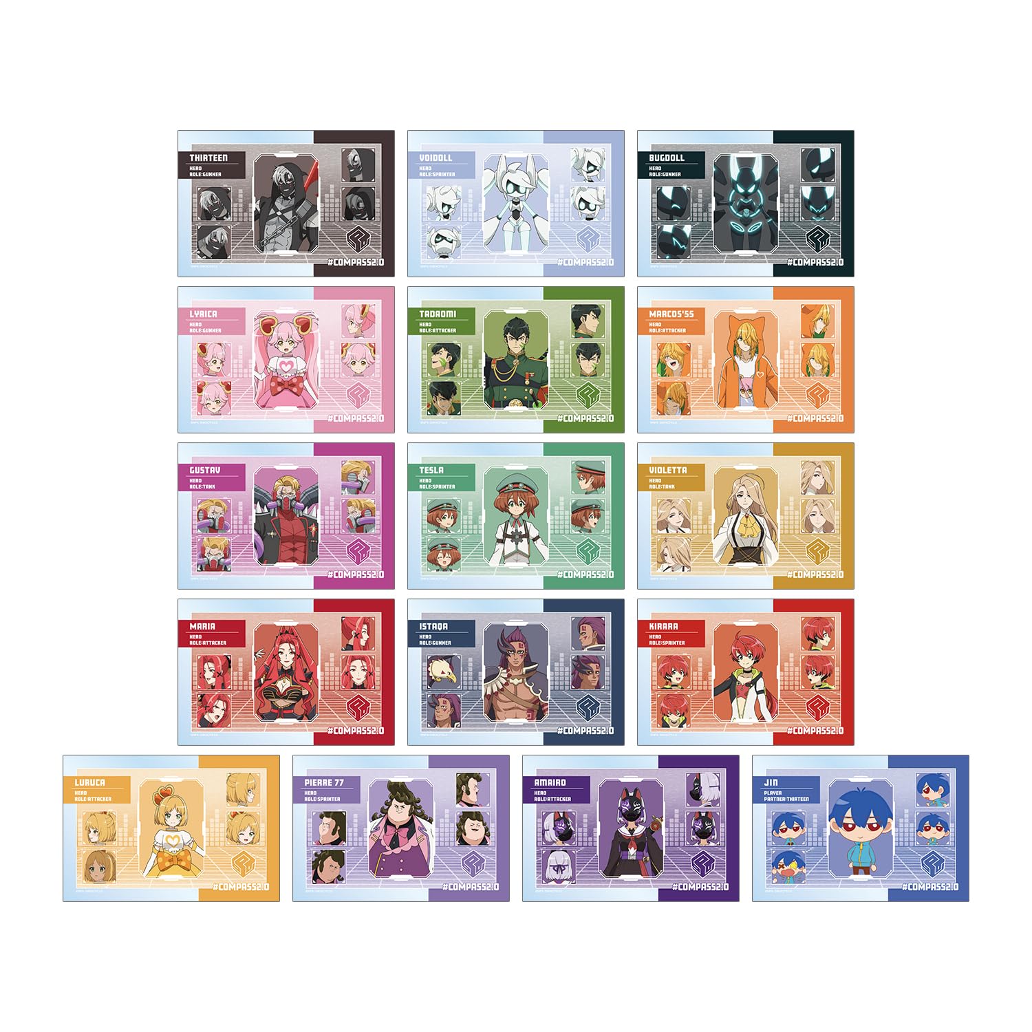 

Compass Combat Providence Analysis System Trading Clear Cards Box 2.0 ver.A 16-Piece