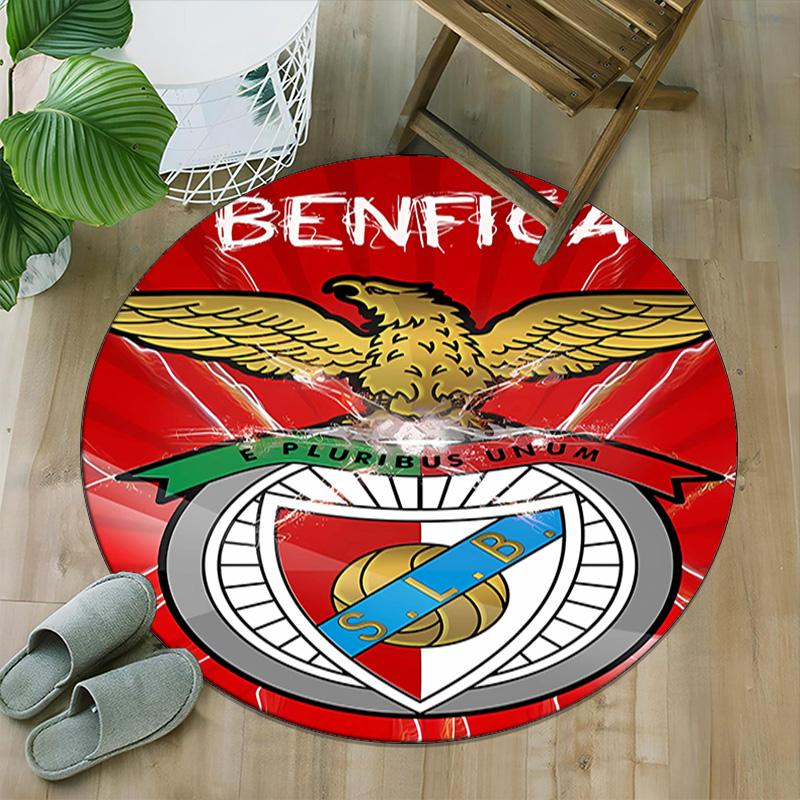 1pc Football Team (18) Print Round Carpet Chair Round Carpet Suitable for Bedroom Living Room Home Decorative Carpet