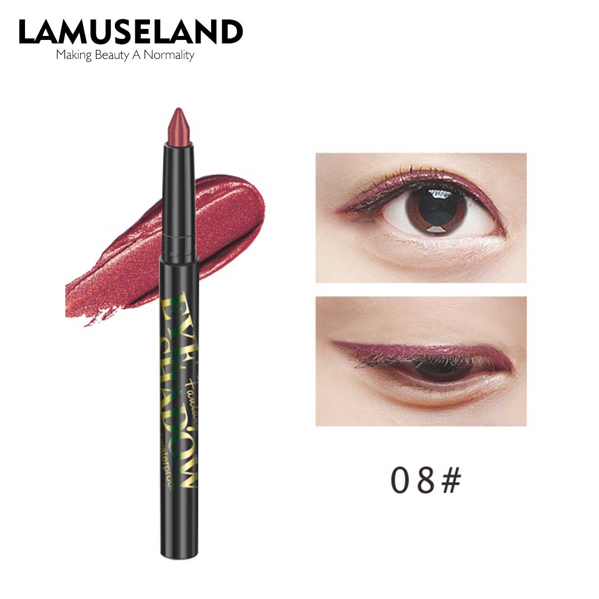 

8 цветов теней для век, блестящие гладкие тени для век, матовые тени для век, яркая мерцающая косметика для макияжа глаз — (1 г) E123