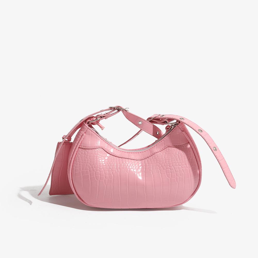 2025 Fashion Trend Tassel Rivet Motorcycle Underarm Shoulder Bag Crossbody for Women