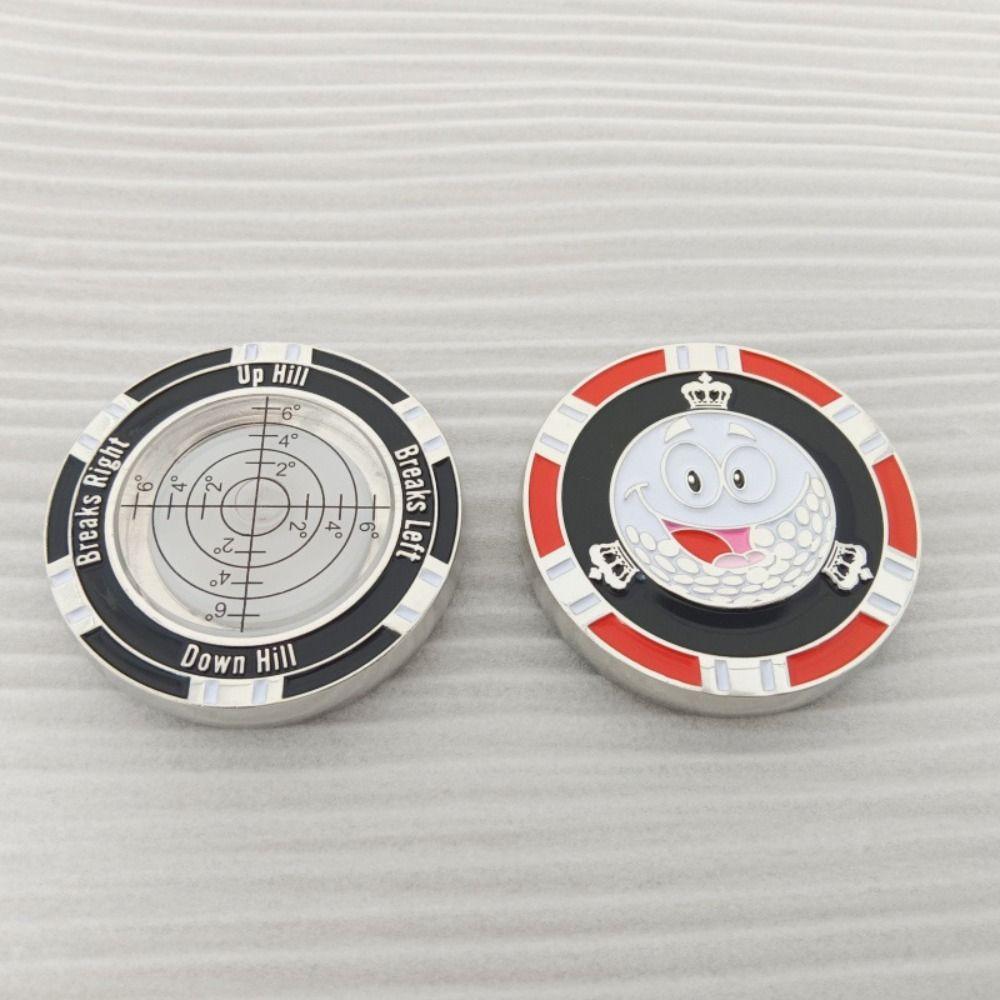 

Сплав Маркер для мяча для гольфа Круглый Помощник для чтения гольф-грина Аксессуары для гольфа белый