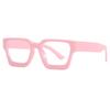 Retro Large Box Flat Mirror Texture Thick Edged Box Decoration Anti Blue Light Glasses Full Frame Glasses