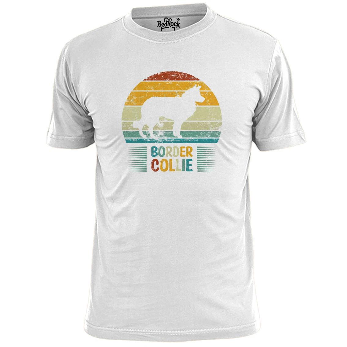 Mens Border Collie Dog Logo T shirt Pet Pooch Hound 4XL