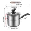 304 Stainless Steel Double-Layer Milk Pot