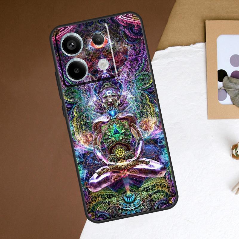 Mandala Chakra Insist Yoga Case For Redmi Note 13 Pro Plus 9 10 11 12 Pro 9S 10S 11S 12S Cover For Redmi 12 C 10C 13C
