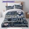 Hunter X Hunter Pattern Bedding Quilt Set Quilt Cover Pillowcase Home Birthday Gift(1 * Duvet Cover + 2 * Pillowcase, Without Core)