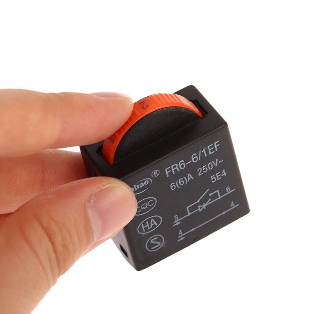 2 Stück 6-Gang-Regler Schalter FR2-6/1FE 6A Elektrowerkzeug Elektrischer Winkelschleifer 250V DIY Zubehör Poliermaschine
