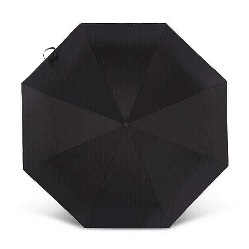 Automatic Triple-Fold Black-Coated Umbrella