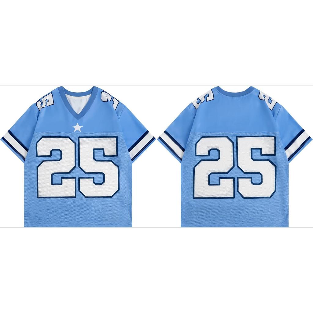 Men's and Women's Digital Pattern Jersey Short Sleeve Stripe Casual T-shirt Sports Shirt T-shirt