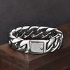 Stainless Steel Cuban Link Bracelet 20mm Vacuum Plated Hip Hop Mens Jewelry Geometric Chain Daily Wear