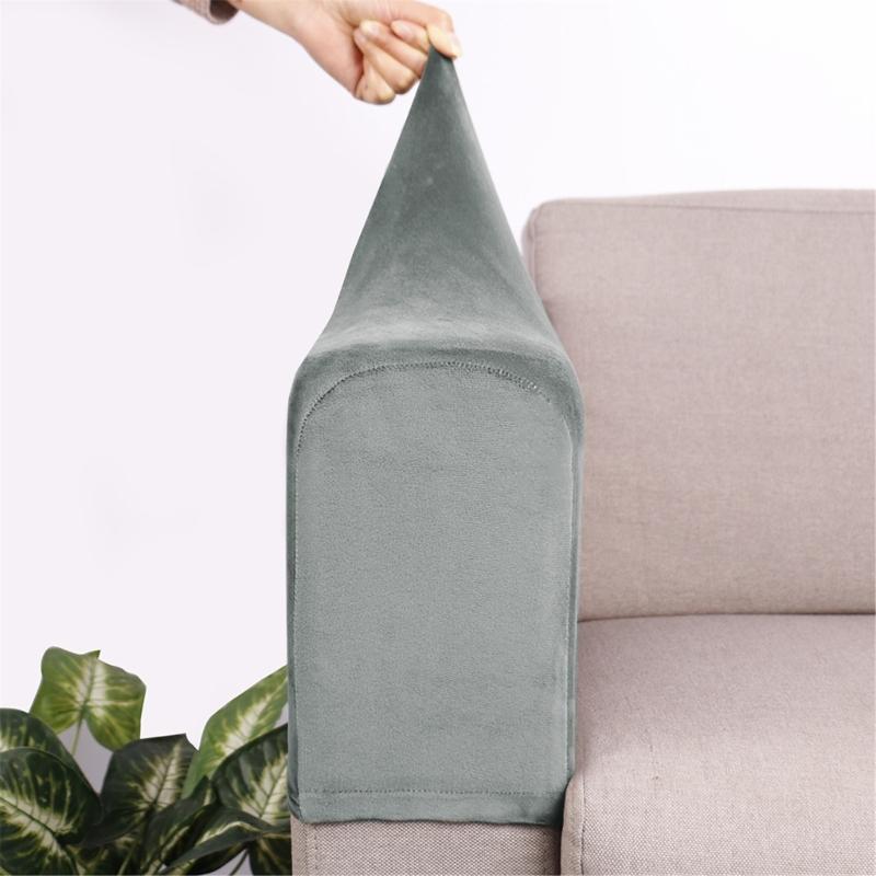 Pack Of 2 Elastic Armrest Covers Universal Fit,Elastic Protections For Sofa Protections Against Stains And Scratches
