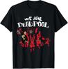 Deadpool Pattern Tshirt with the Eyecatching WE ARE DEADPOOL Retro Font and a Comfortable Pure Cotton Short Sleeve