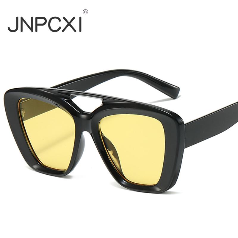 New Fashionable Square Sunglasses For Men And Women Irregular Sun Glasses Female Retro Unique Ocean Lens Big Eyewear