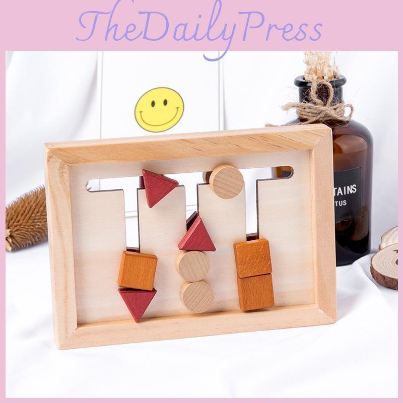 Shape Matching Wooden Game Board Children Puzzle Toy For Shape Cognition