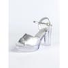 Women's 12cm Clear Heel Slide Sandals - Chunky Platform Sexy Shoes for Stage Runway & Outdoor LFD-19866-12