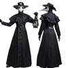 Costume da Medico della Peste Steampunk Corvo per Halloween con Becco Lungo