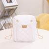 Embroidered horizontal mobile phone bag oblique span bag summer new women's clutch bag simple shoulder bag