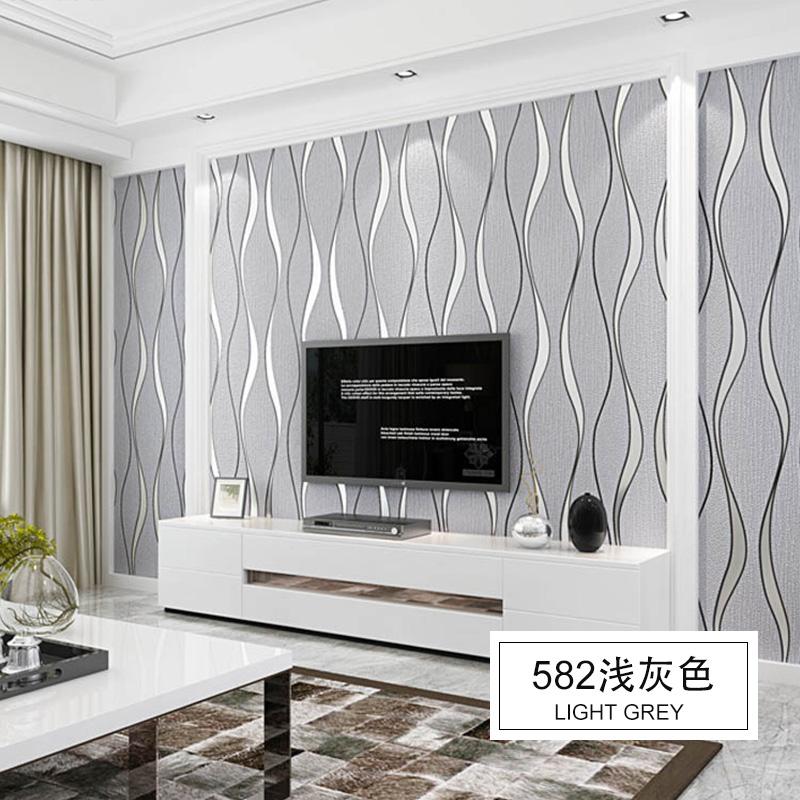 3D Wallpaper Stripe Wallpaper Living Room Background Wallpaper Curve Stripe TV Background Wallpaper Decoration Salon Maison Luxe