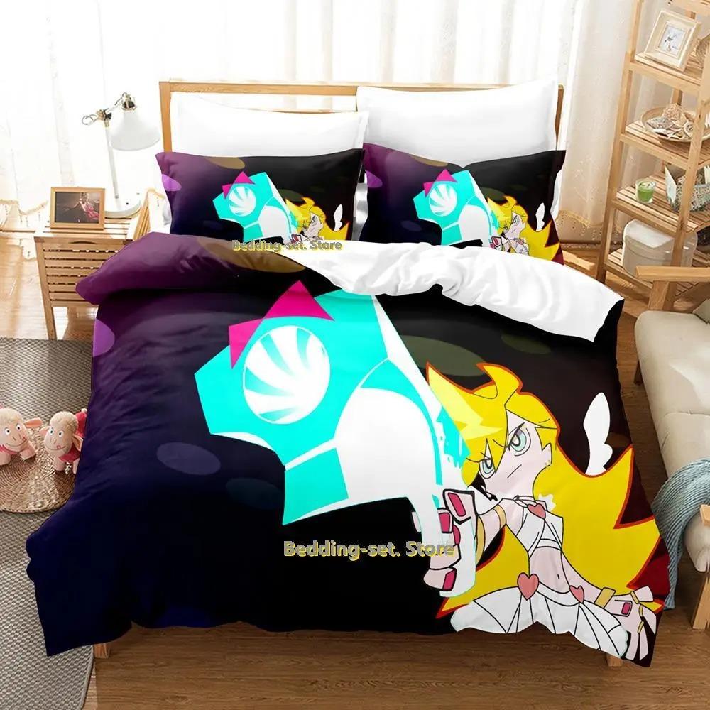 Anime Print Panty Stocking Bedding Set Single Twin Full Queen King Size Duvet Cover Bed Sheet Set for Adult Kid
