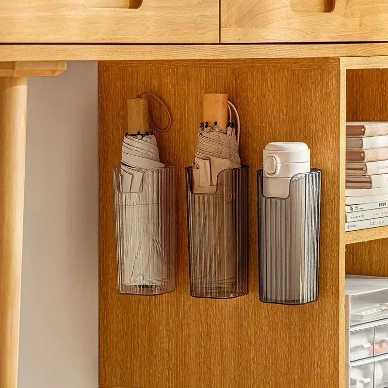 Modern Organizer Stand for Vertical Foldable Umbrellas Umbrella Holder Space-saving Wall Mount Umbrella Storage Box Detachable
