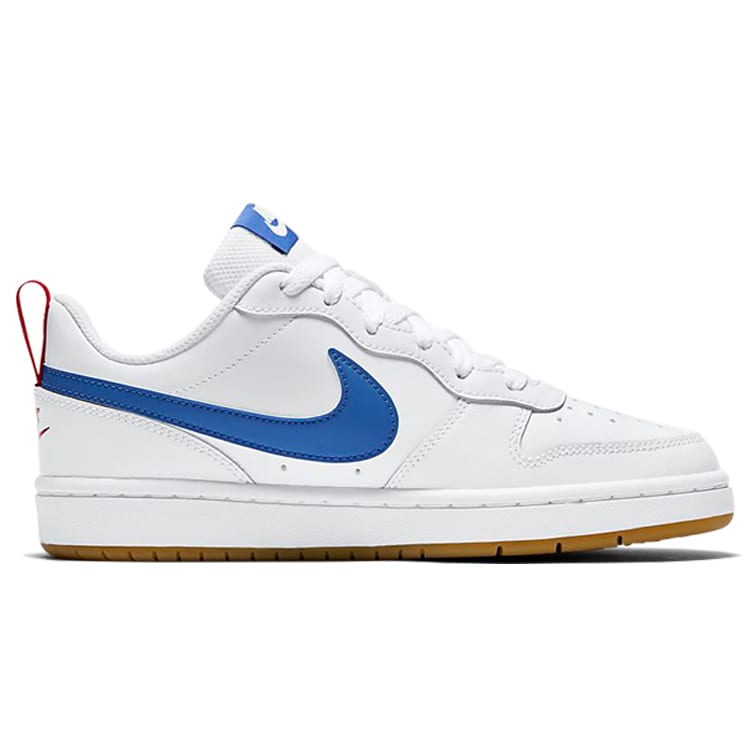 Nike Court Borough Low 2 'White Blue Red' GS BQ5448-109